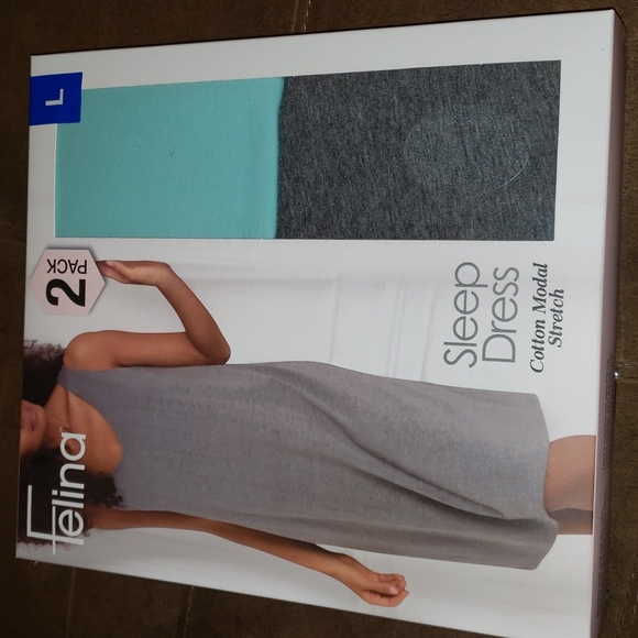 2 Pack Sleep Dress Cotton Modal Stretch Size L, M and XL - Picture 5 of 5